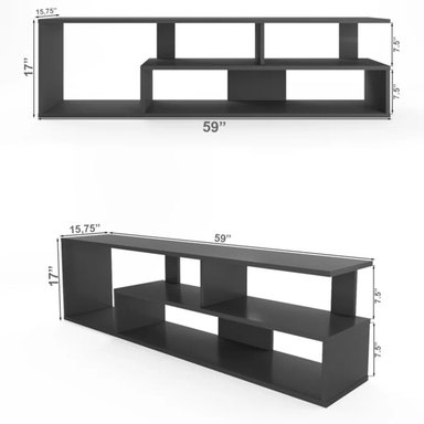 MESA DE TV FUNCIONAL MAX COLOR NEGRO TU MESITA - 3