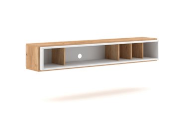 MESA DE TV FLOTANTE CINTIA COLOR DUNA/BLANCO TU MESITA - 3