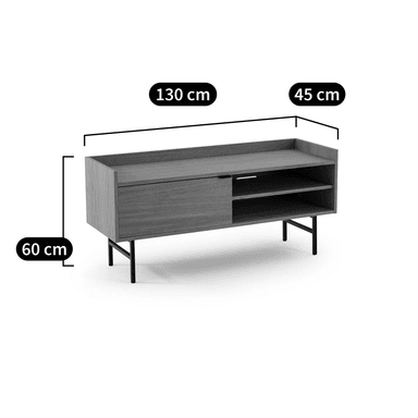 MUEBLE PARA TV MODERNA 1 PUERTA DARIUS COLOR DUNA TU MESITA - 4