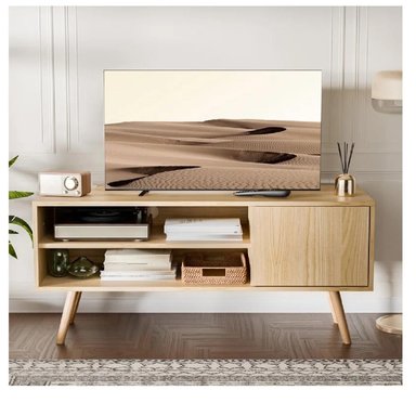 MESA DE TV FUNCIONAL 50' TU MESITA EVA MELAMINA 18MM COLOR DUNA 1 PUERTA - 2