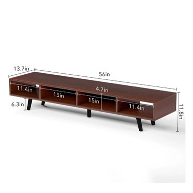 MESA DE TV 65' CONTEMPORÁNEA TU MESITA JYNX MELAMINA 18MM COLOR MARRÓN - 3