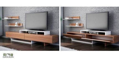 MESA DE TV MODERNA 2 PUERTAS MIRIAM TU MESITA