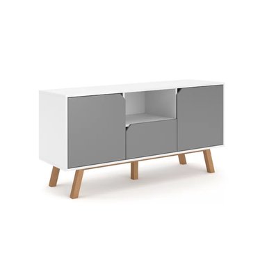 MESA DE TV MODERNA BURKINA GRIS 140CM
