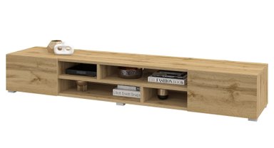 MESA DE TV MODERNA GENIUS COLOR DUNA 2 PUERTAS TU MESITA - 2