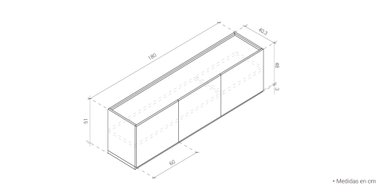 MESA DE TV NÓRDICA MARÍA 180CM - 4