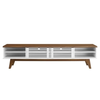 MESA DE TV MODERNA ODISSEY COLOR MARRÓN/BLANCO TU MESITA - 3