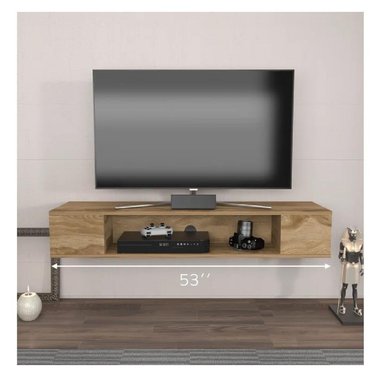 MESA FLOTANTE DE TV 70' TU MESITA MILTON MELAMINA 18MM COLOR MARRÓN