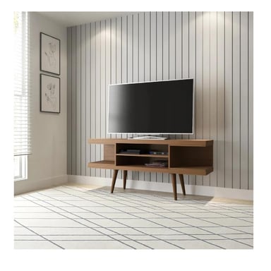 MESA DE TV CONTEMPORÁNEA 50' TU MESITA MARVIN MELAMINA 18MM COLOR MARRÓN - 1