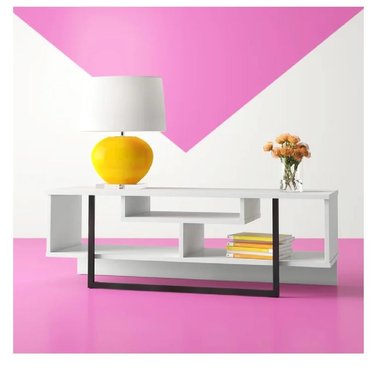 MESA DE TV MODERNA MALIBÚ 48'TU MESITA MELAMINA 18MM COLOR BLANCO