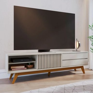 MESA DE TV MINIMALISTA ICARUS COLOR BLANCO/HAYA TU MESITA
