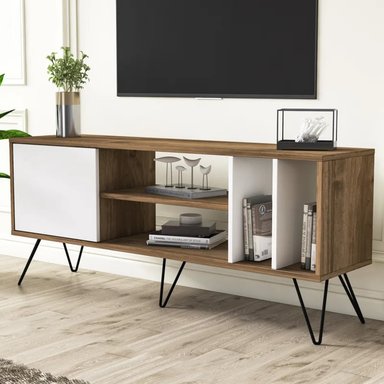 MESA DE TV MODERNA GABÓN BLANCO - 2