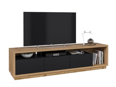 MESA DE TV MODERNA CELINE COLOR NEGRO/DUNA TU MESITA