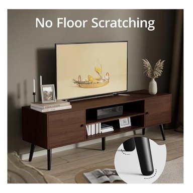MESA DE TV MULTIUSOS 70' TU MESITA KLAUN MELAMINA 18MM COLOR MARRÓN 2 CAJONES - 2