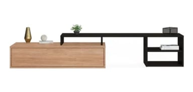 MUEBLE PARA TV EXPANSIBLE NEGRO - 2