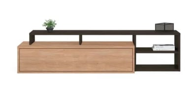 MUEBLE PARA TV EXPANSIBLE NEGRO - 3