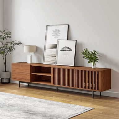 MESA DE TV MINIMALISTA TAKASHI COLOR MARRÓN TU MESITA - 3
