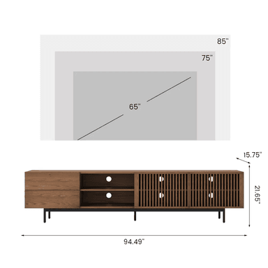 MESA DE TV MINIMALISTA TAKASHI COLOR MARRÓN TU MESITA - 4