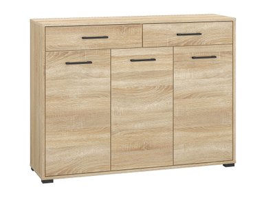 CÓMODA JUVENIL KAROL COLOR MACADAMIA 2 CAJONES 3 PUERTAS TU MESITA