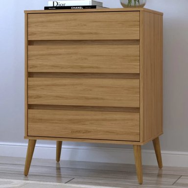 CÓMODA MULTIUSOS FIORENTINA COLOR DUNA 4 CAJONES TU MESITA