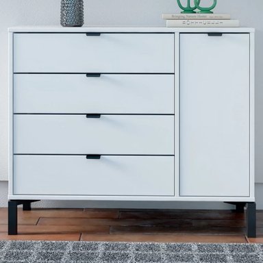 CÓMODA JUVENIL MARIANA COLOR BLANCO TU MESITA