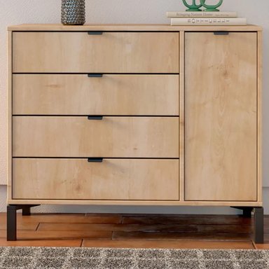 CÓMODA JUVENIL MARIANA COLOR MARRÓN TU MESITA