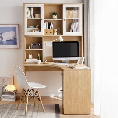 ESCRITORIO EN L VINTAGE MODERNO KAORI ALTO 194CM