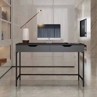 ESCRITORIO CALVINO NEGRO 125 CM