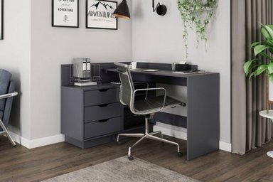 ESCRITORIO ESQUINERO MODERNO WILDE NERGRO