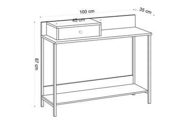 MESA CONSOLA MODERNA RENÉ 1 CAJÓN - 3