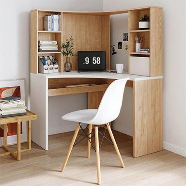 ESCRITORIO ESQUINERO NÓRDICO ABRIL TU MESITA