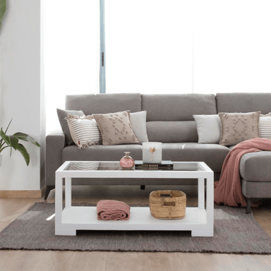 MESA DE CENTRO AREQUIPA BLANCA 110 CM