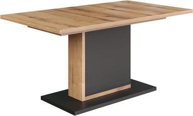 MESA MODERNA MERLINA COLOR MARRÓN/NEGRO TU MESITA - 3
