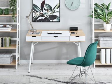 ESCRITORIO MODERNO TIGGO COLOR BLANCO/DUNA TU MESITA