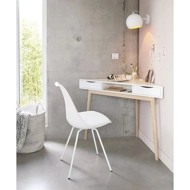 ESCRITORIO ESQUINERO DETROIT BLANCO 80CM