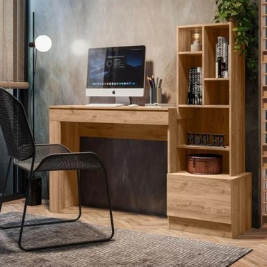 ESCRITORIO JUVENIL MODERNO PARACAS COLOR MARRÓN TU MESITA