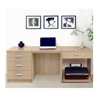 ESCRITORIO EJECUTIVO TU MESITA FELIX COLOR DUNA 4 CAJONES