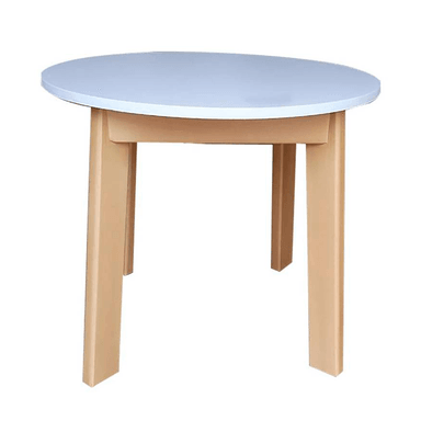 MESA INFANTIL HORAN REDONDA BLANCA/DUNA