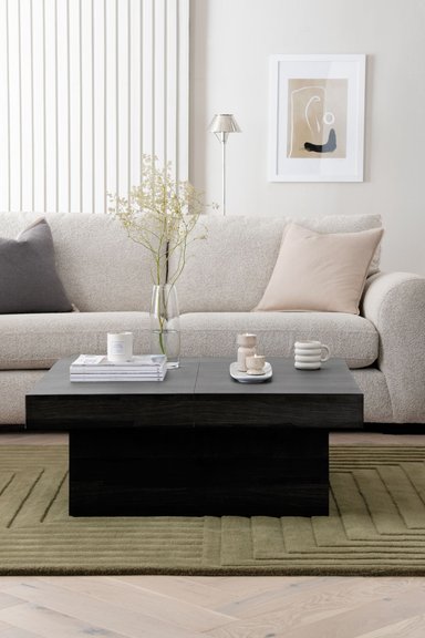 MESA DE CENTRO SYBERIA EXPANDIBLE TU MESITA COLOR NEGRO