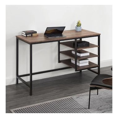 ESCRITORIO INDUSTRIAL TU MESITA JAMBO COLOR MARRÓN/NEGRO