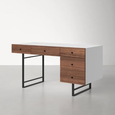 ESCRITORIO MODERNO RABANE MARRÓN 152CM - 2