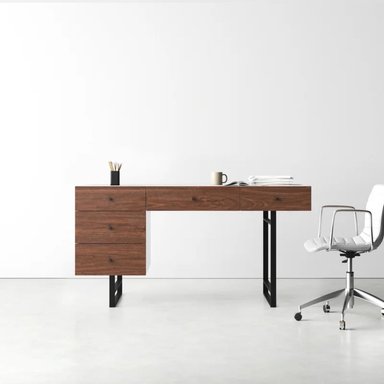 ESCRITORIO MODERNO RABANE MARRÓN 152CM - 3