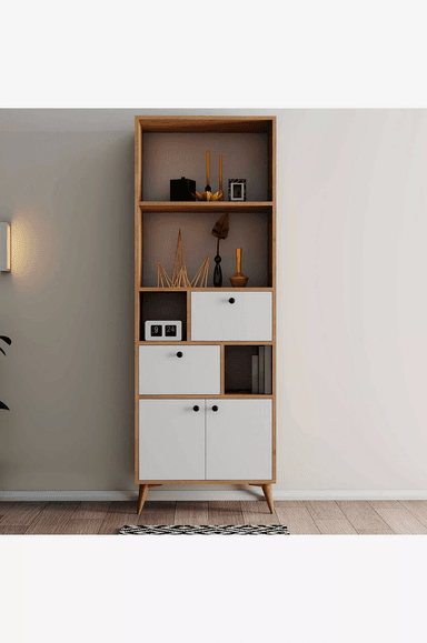 LIBRERO ORGANIZADOR SALOMÉ COLOR DUNA/BLANCO TU MESITA