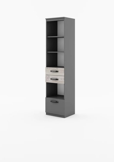 ESTANTERIA VERTICAL MODERNA VIRGINIA COLOR GRIS/CENIZA TU MESITA