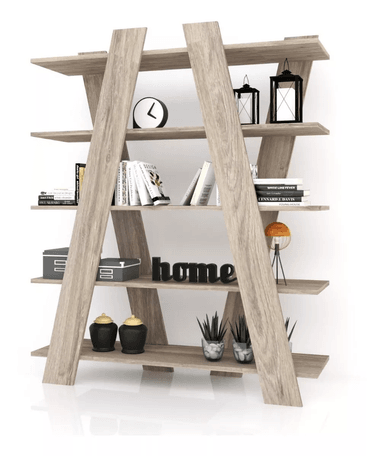 MODERNO ESTANTE XIMENA COLOR MARRÓN CLARO TU MESITA