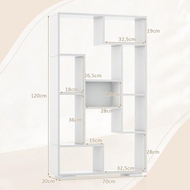 LIBRERO MULTIUSOS TU MESITA BRENDA COLOR BLANCO