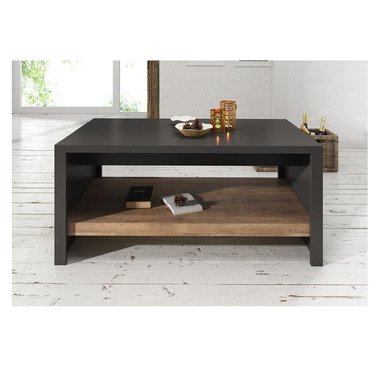 MESA DE CENTRO TU MESITA EHEL COLOR MARRÓN/NEGRO - 1