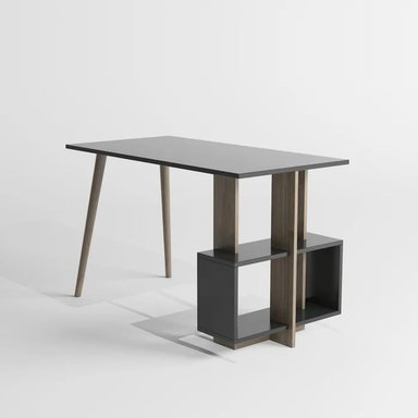 ESCRITORIO VINTAGE REBECA COLOR NEGRO/MARRÓN TU MESITA