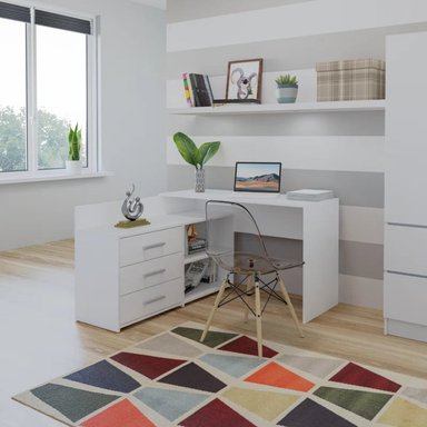 ESCRITORIO MODERNO EN L AUSTRALIA BLANCO