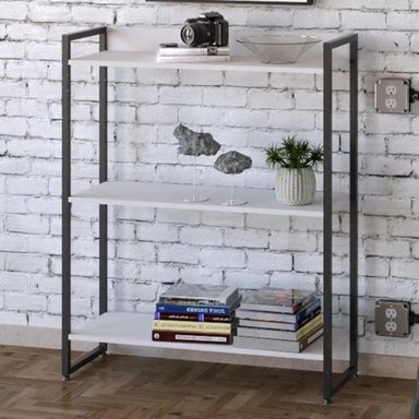 ESTANTE INDUSTRIAL IGOR COLOR BLANCO TU MESITA 3 REPISAS