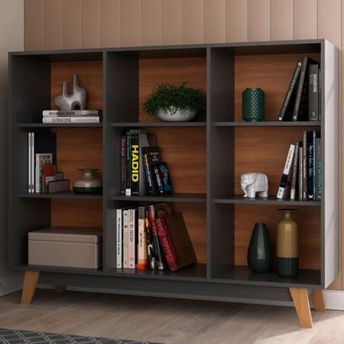 LIBRERO MULTIUSOS JACOBO COLOR NEGRO TU MESITA